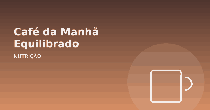 Ilustração sobre café da manhã equilibrado